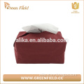 Red washable kraft paper tissue box,wholesale kraft paper tissue box